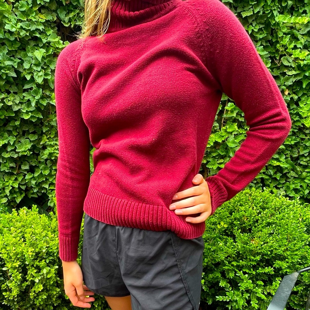 Ruby sweater, Jeanne Pierre, 100% cotton turtleneck thick fabric sweater